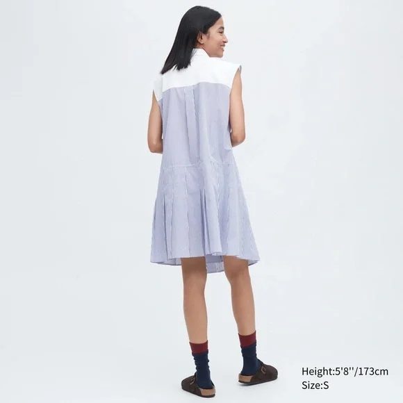 Uniqlo x JW Anderson dress sleeveless shirt dressacademia polished old money L